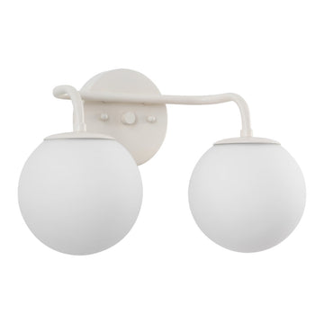 Louis Parisian Globe Metal/Frosted Glass Modern Contemporary LED Vanity
